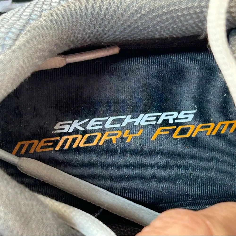 Skechers‎ Black and Gray Athletic Shoes with Memory Foam Comfort Men’s 11